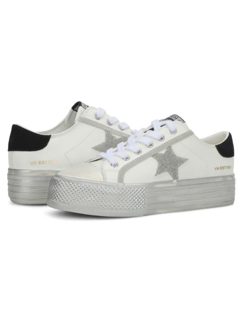 NIB Vintage Havana Amaze 11 White/Stone Wash Leather Platform Sneaker Size 8